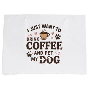 Funny Hund Lover Tasse Hund Mama Hund Vater Große Geschenktüte