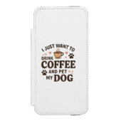 Funny Hund Lover Tasse Hund Mama Hund Vater Incipio iPhone Geldbeutel-Hülle (Folio Vorderseite)