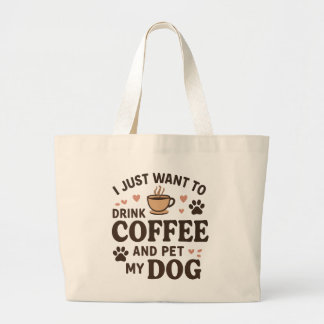 Funny Hund Lover Tasse Hund Mama Hund Vater Jumbo Stoffbeutel