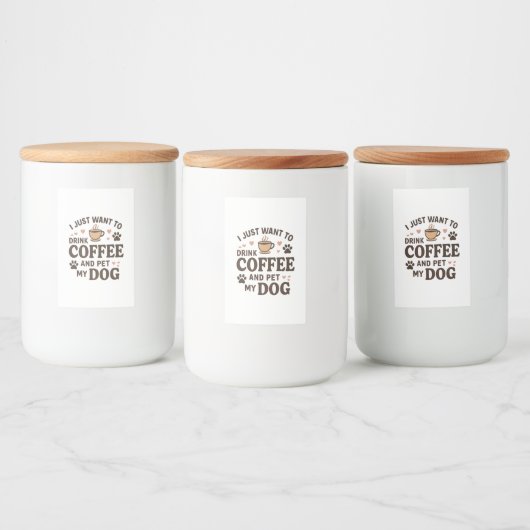 Funny Hund Lover Tasse Hund Mama Hund Vater Lebensmitteletikett (Flaschen)