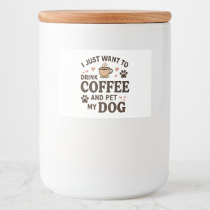 Funny Hund Lover Tasse Hund Mama Hund Vater Lebensmitteletikett
