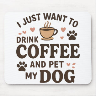 Funny Hund Lover Tasse Hund Mama Hund Vater Mousepad