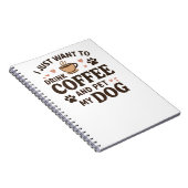 Funny Hund Lover Tasse Hund Mama Hund Vater Notizblock (Rechte Seite)