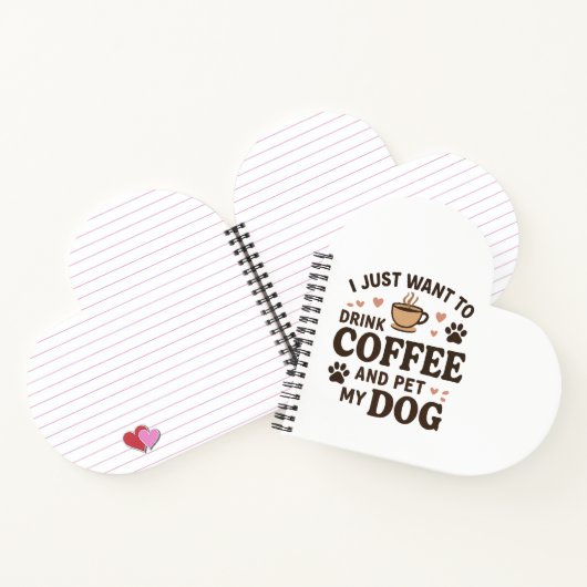 Funny Hund Lover Tasse Hund Mama Hund Vater Notizblock (Innenseite)