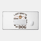 Funny Hund Lover Tasse Hund Mama Hund Vater Schreibtischunterlage (Tastatur & Maus)