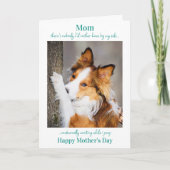 Funny Hund Mama Muttertag Niedlich Hund Foto Karte (Vorderseite)