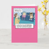 Funny Hund oder Oma Riechen Geburtstag Karte (Gelbe Blume)