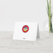 Funny Hund Party Tiere! Personalisiere Dankeskarte (Rückseite)