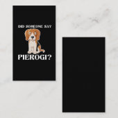 Funny Hund Pierogi Polnisch Küche Polen Visitenkarte (Vorne/Hinten)