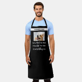 Funny Hund Sprichwort Ihr Foto Hund Vater Mama Schürze (Getragen)
