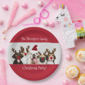 Funny, Hundefreunde, Familienname, Party Pappteller (Party)