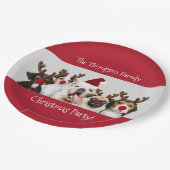 Funny, Hundefreunde, Familienname, Party Pappteller (Schrägansicht)