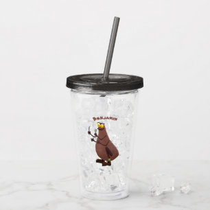Funny hungrig hässlich flehe Cartoon Acryltrinkbecher