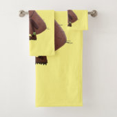 Funny hungrig hässlich flehe Cartoon Badhandtuch Set (Insitu)