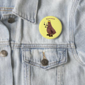 Funny hungrig hässlich flehe Cartoon Button (Beispiel)
