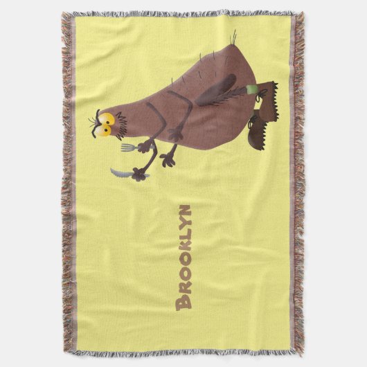 Funny hungrig hässlich flehe Cartoon Decke (Vorderseite Vertikal)