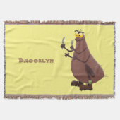 Funny hungrig hässlich flehe Cartoon Decke (Vorderseite)