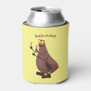 Funny hungrig hässlich flehe Cartoon Dosenkühler