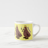 Funny hungrig hässlich flehe Cartoon Espressotasse (Rechts)