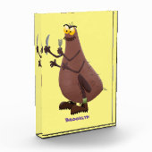 Funny hungrig hässlich flehe Cartoon Fotoblock (Links)