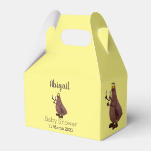 Funny hungrig hässlich flehe Cartoon Geschenkschachtel