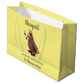 Funny hungrig hässlich flehe Cartoon Große Geschenktüte (Vorderseite Schrägansicht)