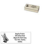 Funny hungrig hässlich flehe Cartoon Gummistempel (Stempel)