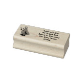 Funny hungrig hässlich flehe Cartoon Gummistempel (Stempel)