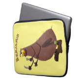 Funny hungrig hässlich flehe Cartoon Laptopschutzhülle (Vorderseite Links)