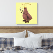 Funny hungrig hässlich flehe Cartoon Leinwanddruck (Insitu (Schlafzimmer))