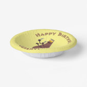 Funny hungrig hässlich flehe Cartoon Pappteller (Gewinkelt)