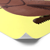 Funny hungrig hässlich flehe Cartoon Poster (Ecke)