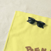 Funny hungrig hässlich flehe Cartoon Strandtuch (Beispiel)