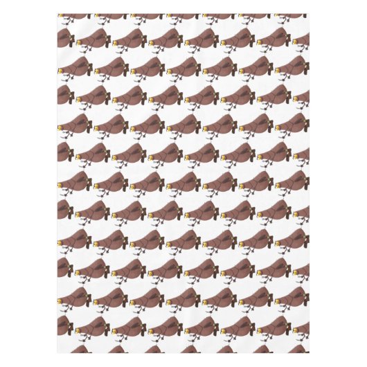 Funny hungrig hässlich flehe Cartoon Tischdecke (Vorderseite)