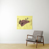 Funny hungrig hässlich flehe Cartoon Wandteppich (Beispiel (Horizontal))