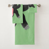 Funny hungrig Honigbadger Cartoon Illustration Badhandtuch Set (Insitu)
