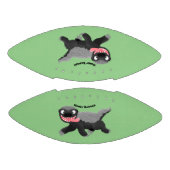 Funny hungrig Honigbadger Cartoon Illustration Football (Paneele)