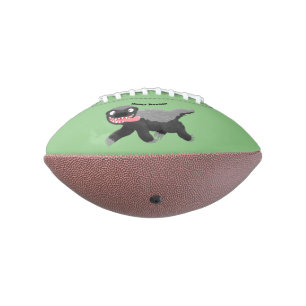 Funny hungrig Honigbadger Cartoon Illustration Football