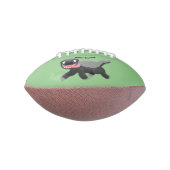 Funny hungrig Honigbadger Cartoon Illustration Football (Gedreht 90)