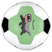 Funny hungrig Honigbadger Cartoon Illustration Fußball (Gedreht)