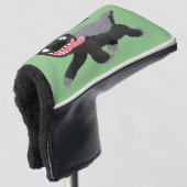 Funny hungrig Honigbadger Cartoon Illustration Golf Headcover (3/4 Vorderseite)