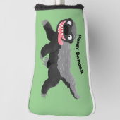 Funny hungrig Honigbadger Cartoon Illustration Golf Headcover (Rotieren 90)