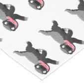 Funny hungrig Honigbadger Cartoon Illustration Kurzer Tischläufer (Ecke)