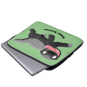 Funny hungrig Honigbadger Cartoon Illustration Laptopschutzhülle (Vorne Knopf)
