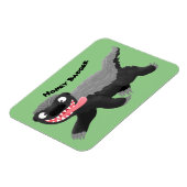 Funny hungrig Honigbadger Cartoon Illustration Magnet (Linke Seite)