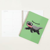 Funny hungrig Honigbadger Cartoon Illustration Planer (Anzeige)