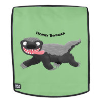 Funny hungrig Honigbadger Cartoon Illustration