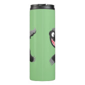 Funny hungrig Honigbadger Cartoon Illustration Thermosbecher (Rückseite)