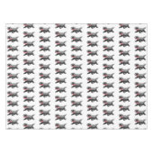 Funny hungrig Honigbadger Cartoon Illustration Tischdecke (Vorderseite (Horizontal))