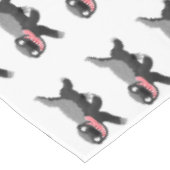 Funny hungrig Honigbadger Cartoon Illustration Tischdecke (Schrägansicht)